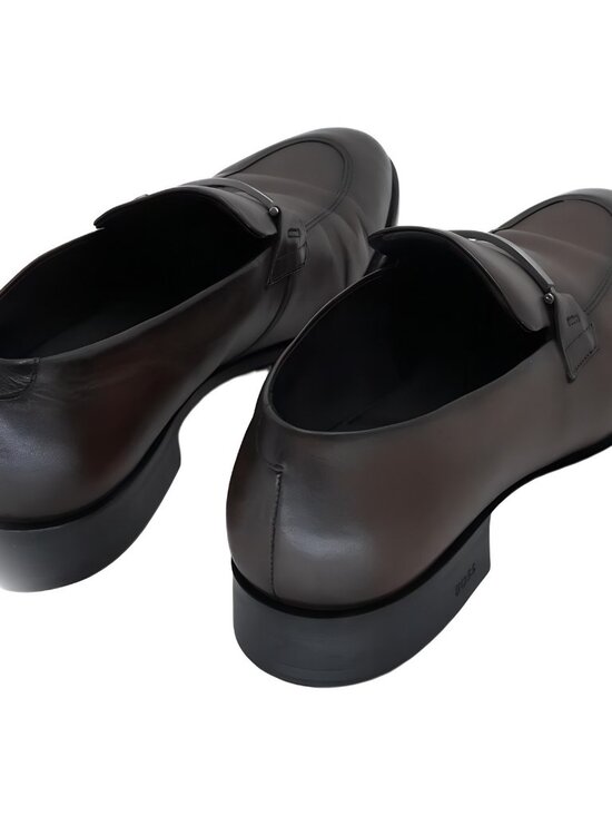 Boss by Hugo Boss Men\'s Colby Slip-On Loafers Dark Brown Size US 11M UK 10 main image 4